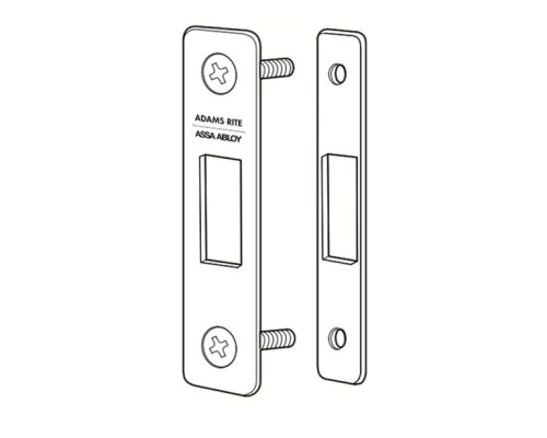 Adams Rite MS4804-10-630 Wood Strike in Satin Stainless