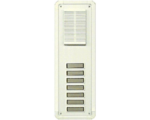 Alpha TTM7W 7 Button Speaker Panel-White-Flush