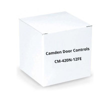 Camden Door Controls CM-420N-12FE Narrow Faceplate, N/O and N/C Contacts, Bilingual 'PRESS FOR EMERGENCY ASSISTANCE' and 'APPUYEZ POUR AIDE D'URGENCE', On Brushed SS Finished Sign, Black