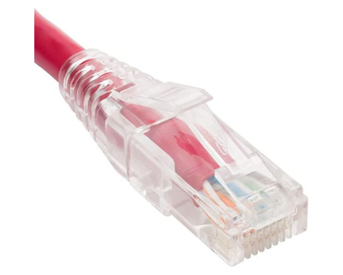 ICC ICPCSW05RD Patch Cord, CAT6, Clear Boot, 5 Feet, 10 Pack, Red