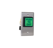 Camden Door Controls CM-30AT 2' LED Illuminated Green 'PUSH TO EXIT' Button with Adjustable 30 Second Timer