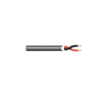 West Penn AQ225BK0500 1P 16G Stranded Fire-Alarm Cable Black 500 Ft