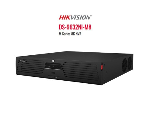 Hikvision DS-9632NI-M8-12TB 32-Channel M Series 8K Network Video Recorder with 12TB HDD- In Stock