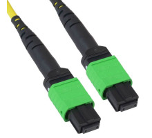 ICC ICFOJATS100 MTP-MTP Plenum Singlemode 9/125 (OS2) Type A Fiber Optic Patch Cable with 12 Fibers in Yellow, 100 Meter