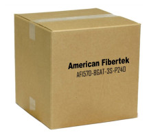 American Fibertek AFI570-8GAT-3S-P240 Managed Switch 8 RJ45 PoE+ 3 SFP Port 1RU, 48-56VDC