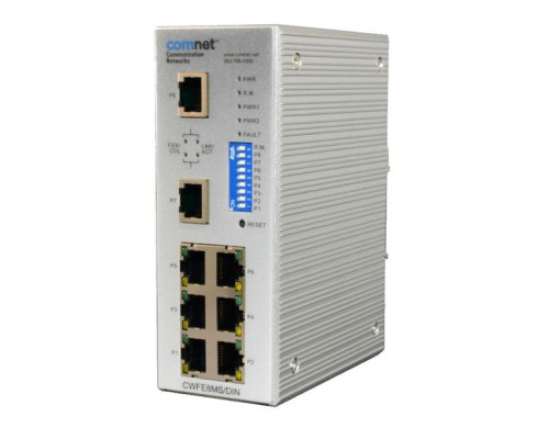 Comnet CWFE8MS/DIN Managed Ethernet Switch