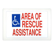 Alpha SN-E42D Rescue Assistance Signage-Electr-Double