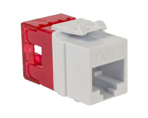 ICC IC107F6TRD CAT 6 HD Modular Connector, Red, 10 Pack