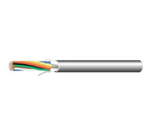 West Penn 253186BGY1000 6C 18G Stranded, Shielded Plenum Communication Cable, Gray, 1000'