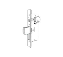 Adams Rite MS1852SN416-628 ANSI Deadbolt Bevel Faceplate in Clear Anodized