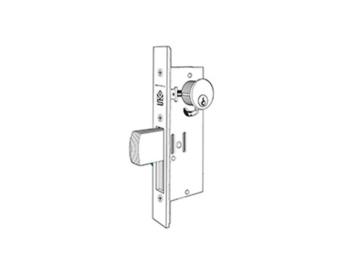 Adams Rite MS1852SN416-628 ANSI Deadbolt Bevel Faceplate in Clear Anodized