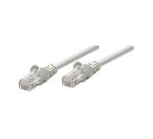 Intellinet 740234 Network Cable, Cat6, UTP 100% Copper, RJ45 Male / RJ45 Male, 10.5 m (35 ft.), Gray