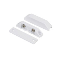 Nascom N285TWGSW-SW Surface Mount Terminal Switch, Low Profile, Beveled Cover Spacers, Snow White