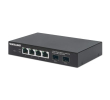 Intellinet 508247 Industrial 4-Port Gigabit Ethernet Switch with 2 SFP Ports