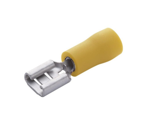 Eclipse Tools 902-425-10 Push-On Female Disconnects, (Yellow) 12-10 AWG, .187 X .032