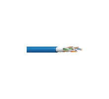 West Penn 4346ABL1000 4 Pair 23 AWG Category 6A UTP CMR, Blue, 1000 Feet