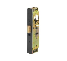 Adams Rite 4911W-35-102-335 Heavy Duty Deadlatch with Radius Faceplate with weatherseal in Black