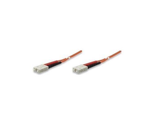 Intellinet 470049 Fiber Optic Patch Cable, Duplex, Multimode