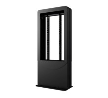 Peerless-AV KIPC2550B-3 Floorstanding Portrait Back-to-Back Kiosk for Two 50