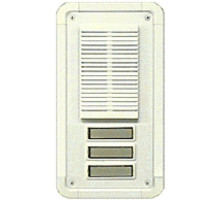 Alpha TT3WS 3 Button Entry Panel-White-Surface