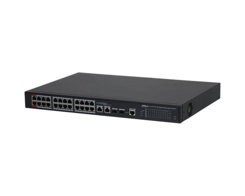 Dahua DH-PFS4226-24ET2GF-360 24-port PoE 2.0 Managed Ethernet Switch