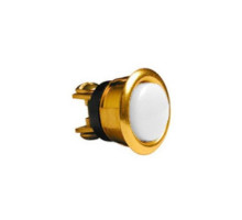 Alpha 205L-B 5/8' Round Pushbutton - Brass