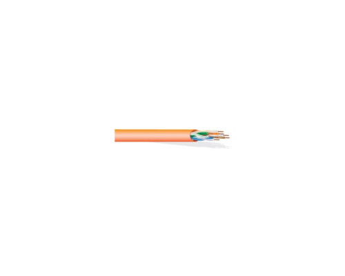 West Penn 254245EZPK1000 8 Conductor, 24 AWG Solid Unshielded CAT 5E Plenum Cable, 1000', Pink