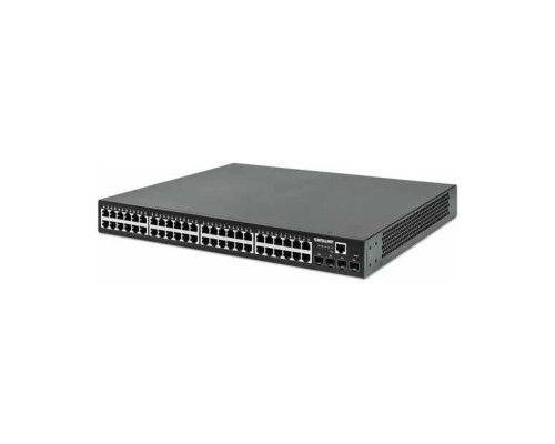 Intellinet 561587 48-Port Gigabit Ethernet PoE+ Layer2+ Managed Switch with Four 10G SFP+ Uplinks