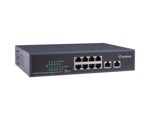 Geovision 140-APOE81W-V2 GV-APOE0810-V2 Long Distance, 8-port 10/100/1000Mbps Unmanaged Switch