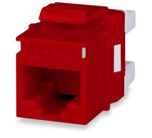 West Penn KJ458MT-C5E-RD Category 5e MT-Series High-Density Keystone Jack, T568A/B, Red