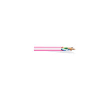 West Penn 254246EZPK1000 8 Conductor, 23 AWG Solid Unshielded CAT 6 Plenum Cable, 1000', Pink