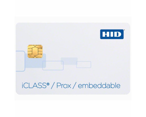 HID 2131BG1MNM 213x iCLASS + Prox Contactless Smart Cards, Composite Polyester/PVC, 16K Bits