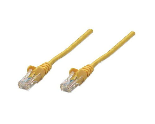 Intellinet 318969 IEC-C5-YLW-3 Network Cable, Cat5e, UTP, 100% Copper, RJ45 Male / RJ45 Male, 1.0 m (3 ft.), Yellow