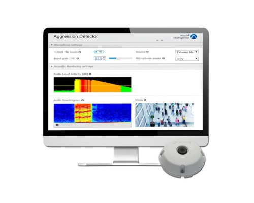 Louroe LE-805 Embedded option of Analytics Software for Aggression