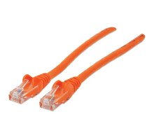 Intellinet 740265 Network Cable, Cat6, UTP 100% Copper, RJ45 Male / RJ45 Male, 10.5 m (35 ft.), Orange