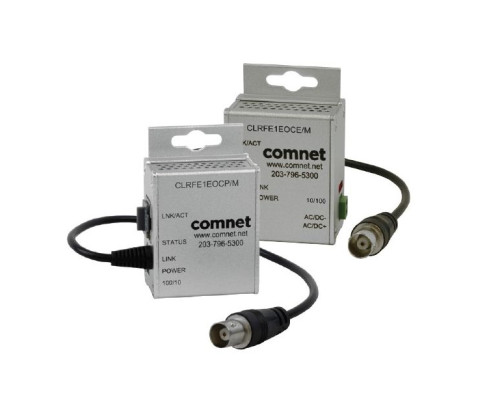 Comnet CLRFE1EOCE/M Miniature 1-Ch Ethernet-over-COAX External Power