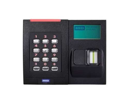 HID 928NSNTEK200TG iCLASS SE RKLB40 Biometric Reader, 13.56 MHz iCLASS Seos, Wiegand