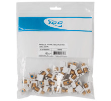 ICC IC107BGDWH 3GHz Gold Plated F-Type Module 25 PK