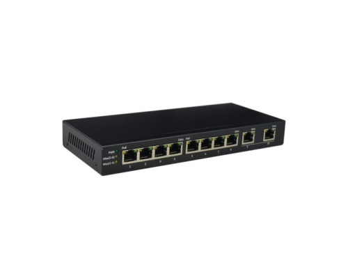 Syncom CMA-F10P-120X 8 Port Fast Ethernet PoE Switch with 2 Port Fast Ethernet Uplinks