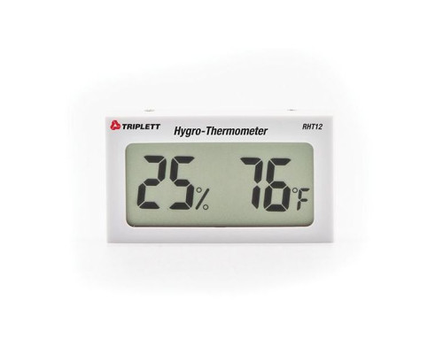 Triplett RHT12-NIST Hygro-Thermometer, Dual Display for Humidity (10 To 99%Rh) and Temperature (14 To 122°/-10 To 50°C)