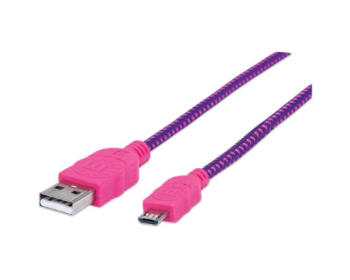 Manhattan 352758 Braided Hi-Speed USB Micro-B Device Cable