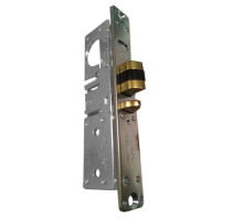 Adams Rite 4512-46-101-628 Standard Deadlatch with Bevel Faceplate and Strike in Clear Anodized