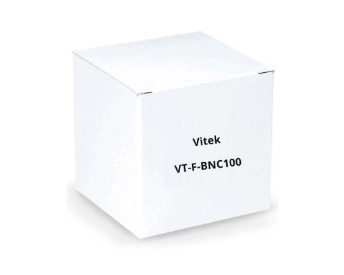 Vitek VT-F-BNC100 'F' To BNC Adapter, 100 Pack