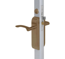 Adams Rite 2190-411-1MI-10B Dual Force Lock with Standard Flat Strike, Exterior Trim Set and 1-1/2