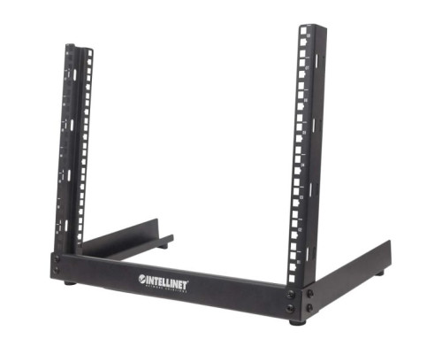 Intellinet 714747 19' Desktop Open Frame Rack 12U, Flatpacked, Black