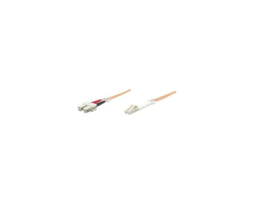 Intellinet 472814 Fiber Optic Patch Cable, Duplex, Multimode