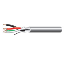 West Penn 253244BGY0500 18 AWG Shielded CMP Cable 500 ft Gray