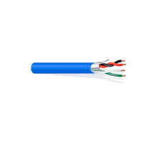 West Penn 25357BBL1000 4C 22G Solid, Shielded Plenum Communication Cable, Blue, 1000'