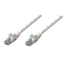 Intellinet 320719 IEC-C5-WT-25 Network Cable, Cat5e, UTP, 100% Copper, RJ45 Male / RJ45 Male, 7.5 m (25 ft.), White