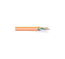 West Penn 254245EZBK1000 8 Conductor, 24 AWG Solid Unshielded CAT 5E Plenum Cable, 1000', Black